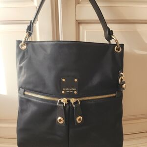 Henri Bendel Black and Gold Shoulder Bag